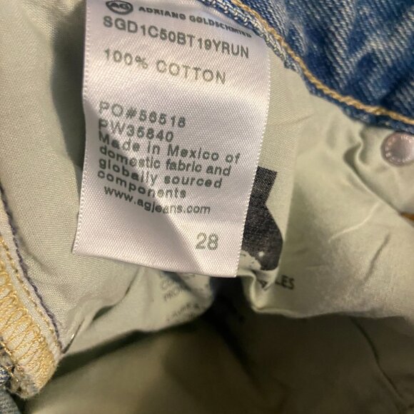 NWT!! 28 AG-ED DENIM Ezzra True Boyfriend Jeans! - Picture 4 of 4